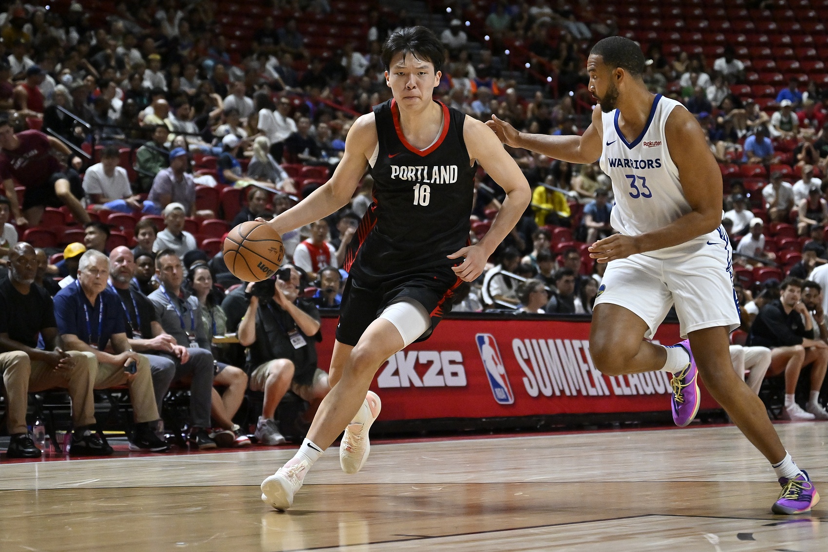 😲被杨瀚森打爆!勇士俩内线大莫布里+博尔登合计12中0